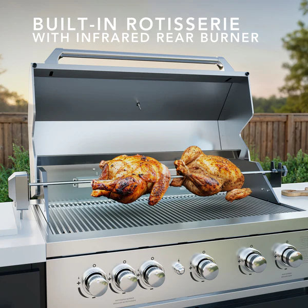 Emory 9' Galvanized Steel Outdoor Kitchen Island