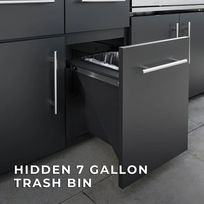 Emory 12' Galvanized Steel Outdoor Kitchen Island